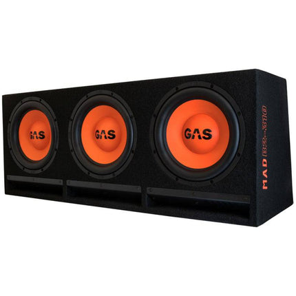 Gas Audio Power Gas Mad Level 2 Triple Enclosure 3x10" voor Auto Geluidssystemen en Hoogwaardige Geluidskwaliteit - VCTparts.nl