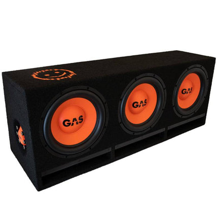 Gas Audio Power Gas Mad Level 2 Triple Enclosure 3x10" voor Auto Geluidssystemen en Hoogwaardige Geluidskwaliteit - VCTparts.nl