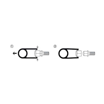 J-tec Rad Bolt Rad Muss 17 mm Kappen Schutzabdeckungsdächer rot 20 Stücke (Set)