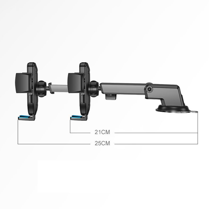 Joyroom Auto Telefoonhouder met Telescopisch Uitschuifbare Arm voor Voorruit en Dashboard Zwart - VCTparts.nl