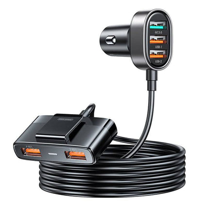 Joyroom Autolader Oplader Snellader 5x USB-A -  45W (1.5m) [5x Fast Car Charger] - VCTparts.nl