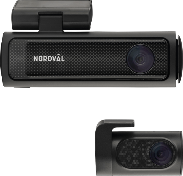 Nordval Nordväl DC202 2CH Dashcam 4K GPS Wi-Fi 128GB Video Recorder Zwart - VCTparts.nl