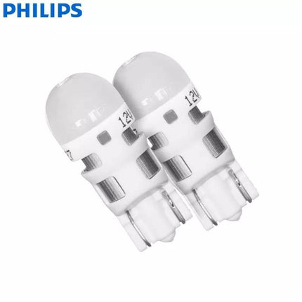 Philips Ultinon T10 LED 4000K Weiße Beleuchtung 12V W5W (Set) [Stadtbeleuchtung - Parkbeleuchtung - Nummernschildbeleuchtung - Innenbeleuchtung]