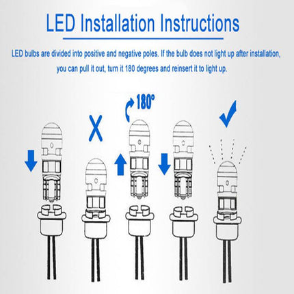 Philips Ultinon T10 LED 6000K Weiße Beleuchtung 12V W5W (Set) [Stadtbeleuchtung - Parkbeleuchtung - Nummernschildbeleuchtung - Innenbeleuchtung]