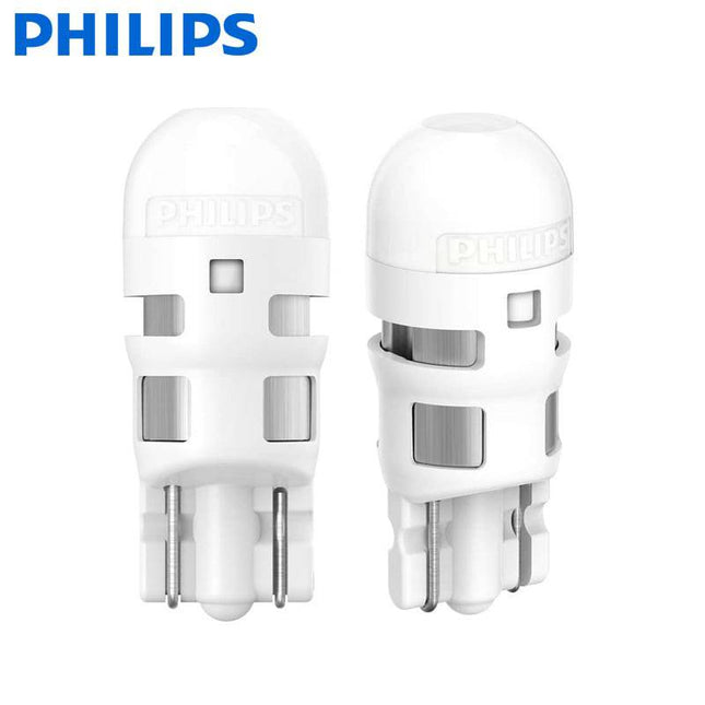 Philips Ultinon T10 LED 6000K Weiße Beleuchtung 12V W5W (Set) [Stadtbeleuchtung - Parkbeleuchtung - Nummernschildbeleuchtung - Innenbeleuchtung]