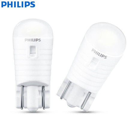 Philips Ultinon T10 LED 6000K Weiße Beleuchtung 12V W5W (Set) [Stadtbeleuchtung - Parkbeleuchtung - Nummernschildbeleuchtung - Innenbeleuchtung]