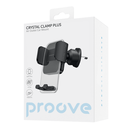 Proove Crystal Clamp Plus Ventilatierooster Smartphonehouder – Verstelbare en Stijlvolle Autohouder - VCTparts.nl