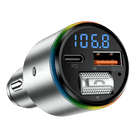 Proove FM Transmitter Power Drive 30W (PD+QC3.0) Type-C+USB Zilver - VCTparts.nl