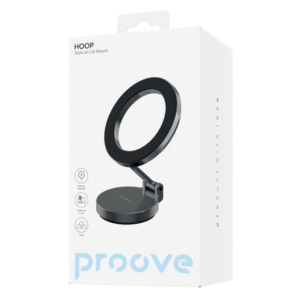 Proove Hoop Stick-on Magnetische Smartphonehouder – Elegante en Veilige Auto Bevestiging - VCTparts.nl