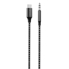 Proove Kabel SoundMesh Type-C naar 3.5mm AUX (1m) Grijs - VCTparts.nl