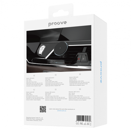 Proove Light Circle 15W Draadloze Oplader MagSafe Autohouder - Stijlvolle en Efficiënte Oplossing voor in de Auto - VCTparts.nl