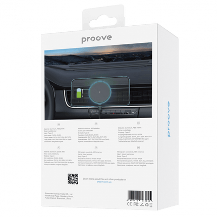 Proove Magic Circle Pro 15W Draadloze Oplader MagSafe Autohouder - Magische Oplaadervaring voor Onderweg - VCTparts.nl