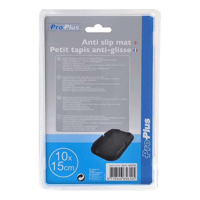 Proplus Multi funktionaler Anti-Schlupfmat-Plaplat-Matten-Dashboard-Telefonhalter Black 10x15cm hoch