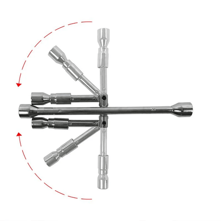 ProPlus Opvouwbare Kruissleutel TüV/GS-gekeurd en DIN899 Gecertificeerd - Compact en Handig Onderweg - VCTparts.nl