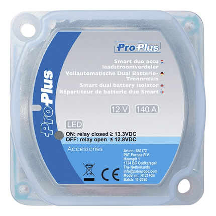 ProPlus Smart Duo Accu Laadstroomverdeler 12V/140A - Voor Simultaan Gebruik van Twee Accu’s - VCTparts.nl