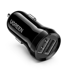 UGREEN Autolader Snellader 2x USB-A 24W - 4.8A (2x 2.4 A) Zwart - VCTparts.nl