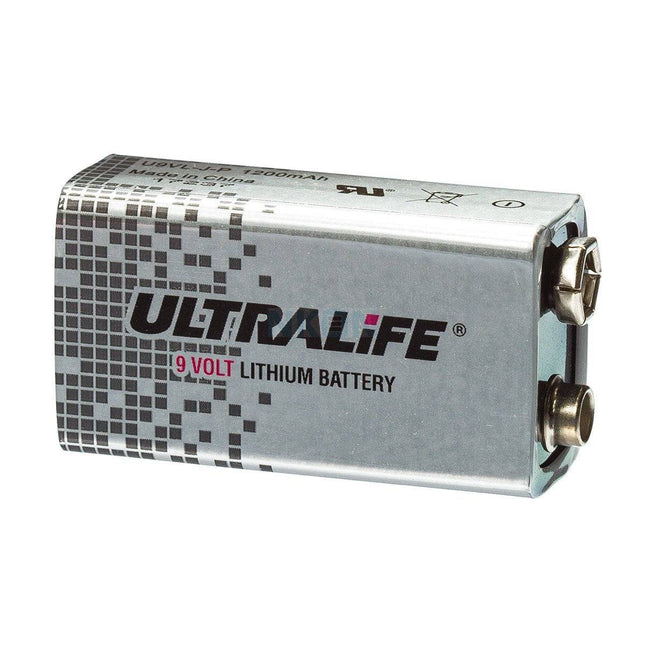 Ultralife 9V Lithium Batterij - 1200mAh Langdurige Energieoplossing voor Rookmelders tot 10 Jaar Levensduur  00740286100116 - VCTparts.nl