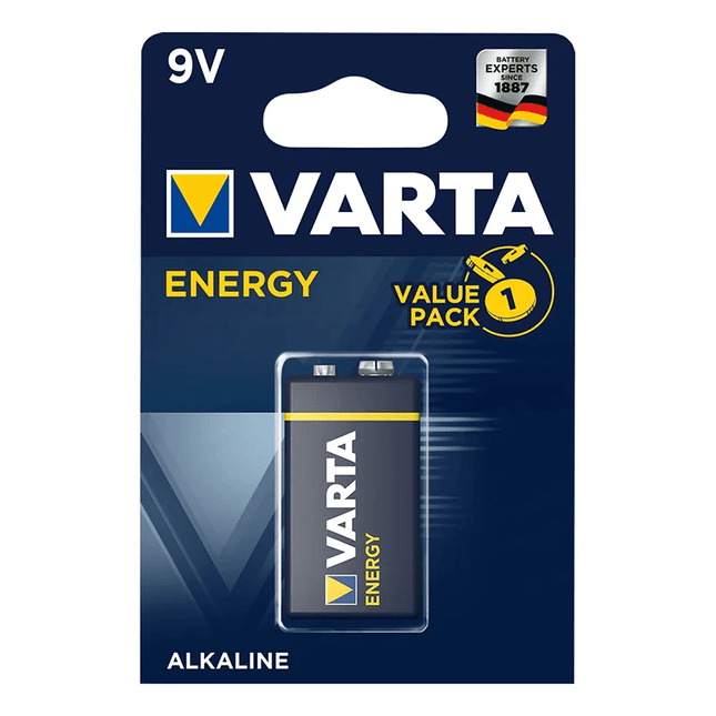 Varta Energy Alkaline Battery 9V Block Batterie in Blister