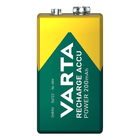 Varta wiederaufladbarer Strombatterie 9 V 200 mAh in Blasenaufladungsbatterie