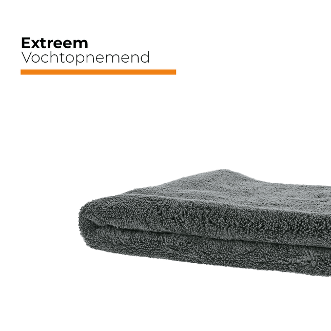 Absorberende Zachte Drogingsdoek voor een Streeploos Resultaat 1200gsm (50 x 80cm) - Grijs - VCTparts.nl