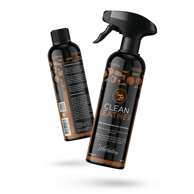 Clean Leather Premium Leer & Alcantara Reiniger 500ML Krachtig Tegen Vuil voor een Matte Afwerking - VCTparts.nl