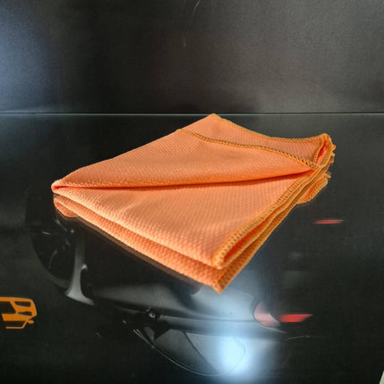 Oranje Glas Drogingsdoek met Wafelstructuur voor een Streeploos Resultaat - VCTparts.nl