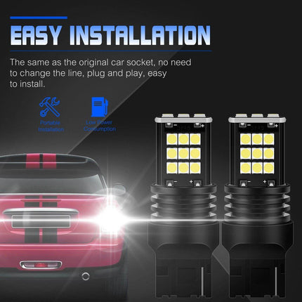 1156 BA15s LED Achterlicht P21W - Wit (set) - VCTparts.nl