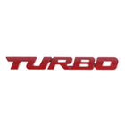 3D Turbo Sticker Logo Embleem - Rood - VCTparts.nl