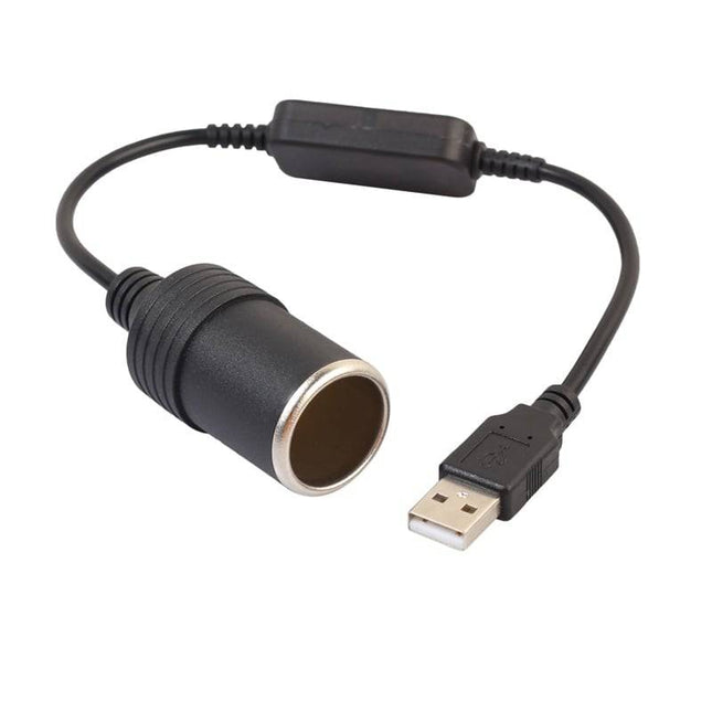 5V USB A naar 12V Sigarettenaansteker Plug Converter - Auto Voedingsadapter - VCTparts.nl