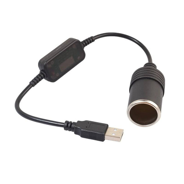 5V USB A naar 12V Sigarettenaansteker Plug Converter - Auto Voedingsadapter - VCTparts.nl