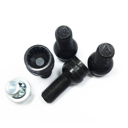 Auto Slotbouten Wielvergrendeling Bouten & Moeren - M14x1.5 met Inbegrepen Sleutel (set 4 stuks) Hoogwaardige Legering Slotboutset [Bolt & Lock Lug Nuts] - VCTparts.nl