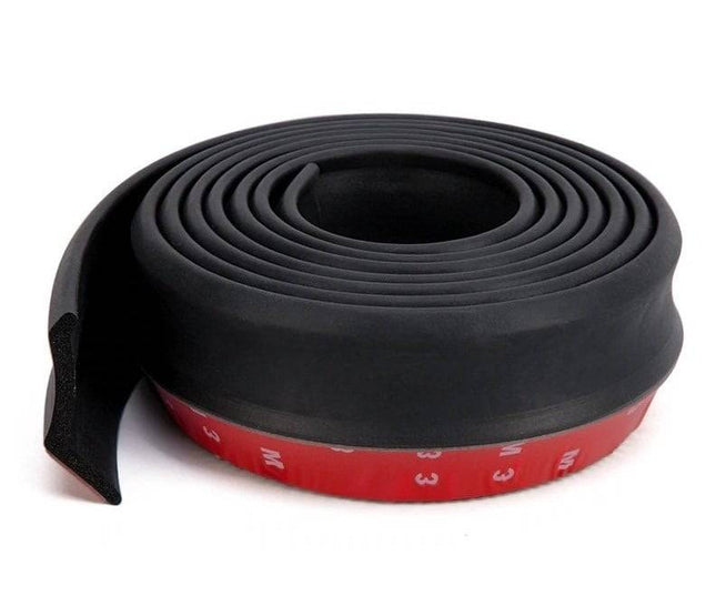 Bumper Bescherming Lip Verlaging Strip Rubber Zwart (2.5m) - VCTparts.nl