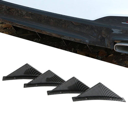 Diffuser Haaienvin Achterbumper spoiler - Boog Carbon (set) - VCTparts.nl