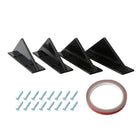 Diffuser Haaienvin - Achterbumper spoiler - Recht Zwart (set) - VCTparts.nl