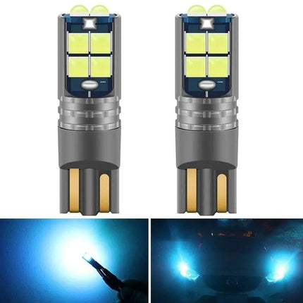 Dimlicht & Parkeerlicht LED H7 + T10 8000k ijsblauw (set) Zwart [ijsblauwe koplampen - ijsblauwe Dimlichten] - VCTparts.nl