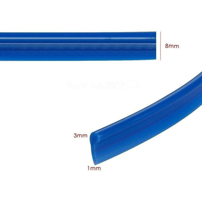 Flexibele Deur Kloof Strip Decoratieve Interieur Styling Blauw (5 meter) - VCTparts.nl