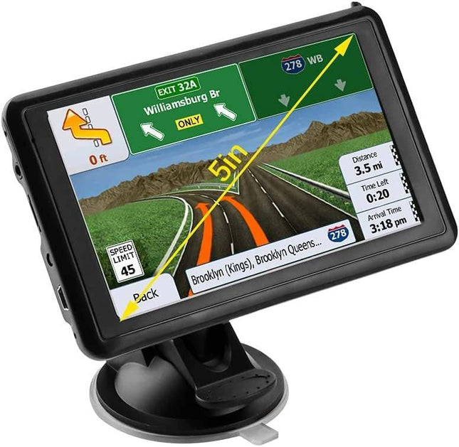 GPS Navigatiesysteem Auto 5 Inch High Definition Satelliet - Europa Kaart 3D Mode 8Gb 256Mb - VCTparts.nl