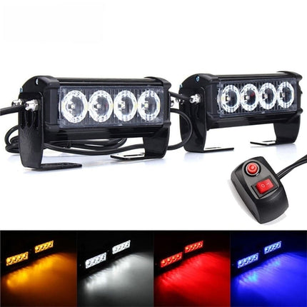 Grill Flitsers Rood LED Stroboscoop Zwaailichten [Grillflitsers - Bumperflitsers] - VCTparts.nl