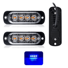 Grill Stroboscoop Flitsers Blauw  LED Zwaailichten [Grillflitsers - Bumperflitsers] - VCTparts.nl