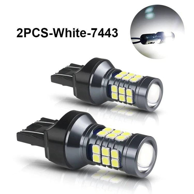 High Power T20 LED Lamp Bol - Wit (set) 7443 W21/5W 3030SMD - VCTparts.nl