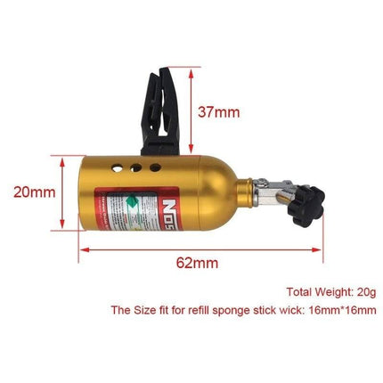 Luchtverfrisser Nitro NOS fles - Aluminium - VCTparts.nl