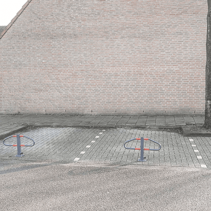 Parkeerbeugel met Geïntegreerd Slot 73 x 458 cm [Parkeerplaatsbeveiliging - Neerklapbare antiparkeerpaal] - VCTparts.nl