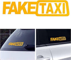 Reflecterende Fake Taxi Sticker - Gele Faketaxi (set) - VCTparts.nl