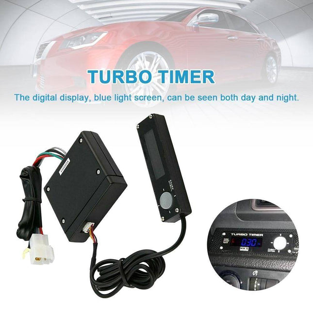 Universele Digitale Turbo Timer met led Display - Type 0 Turbokoeler - VCTparts.nl