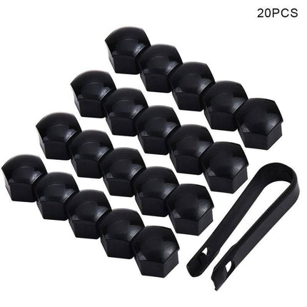 Zwarte Wielbout Wielmoer Doppen Beschermende Afdekkapjes 20 stuks - 19mm (set) - VCTparts.nl